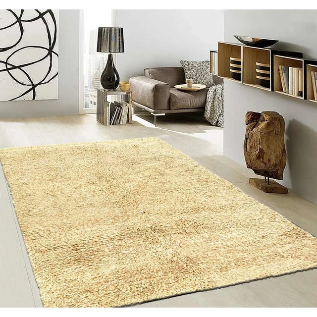 1970s Vintage Hand Knotted Moroccon Rug For Sale - Image 5 of 5