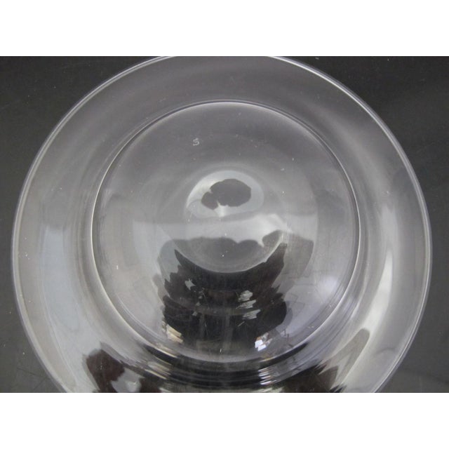 Steuben Mid Century Modern Clear Glass 7 3/4" Flare Rimmed Soup or Snack Bowl For Sale - Image 9 of 10