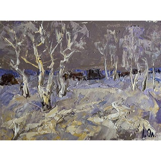 Oil Painting the End of Winter Is Coming Soon Oleksiy Ivanyuk For Sale