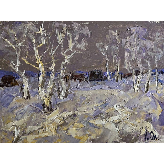 Oil Painting the End of Winter Is Coming Soon Oleksiy Ivanyuk For Sale