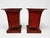 Pair of Large Italian Chinoiserie Decorated Red Tole Neoclassical Planters For Sale - Image 4 of 10