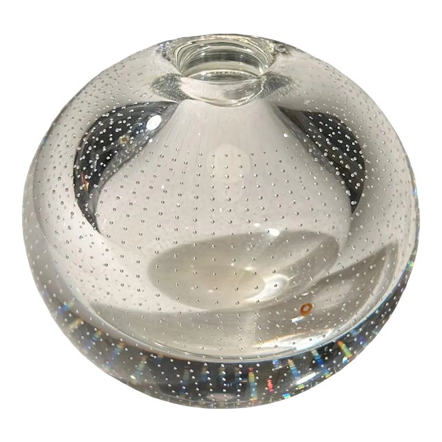 1950s Round Pairpoint Vase For Sale