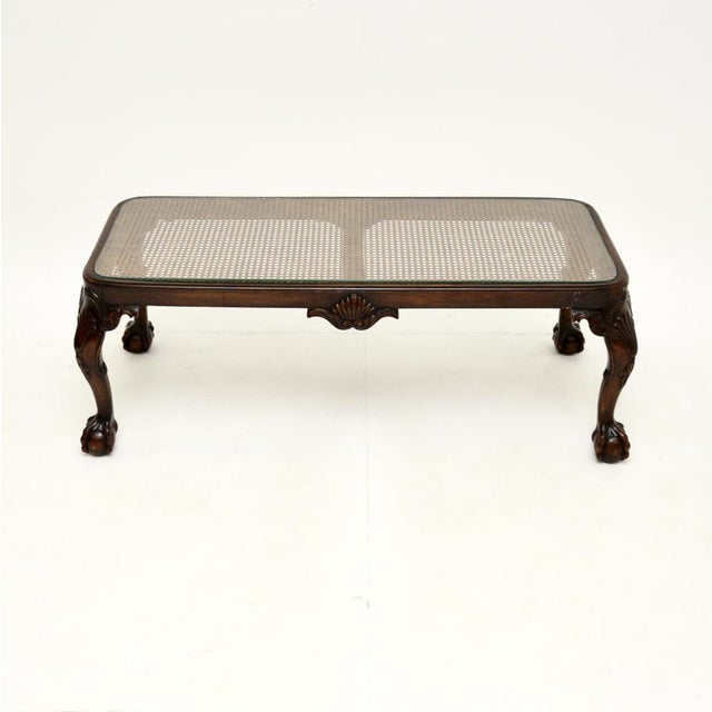 Brown Antique Walnut Coffee Table, 1900s For Sale - Image 8 of 8