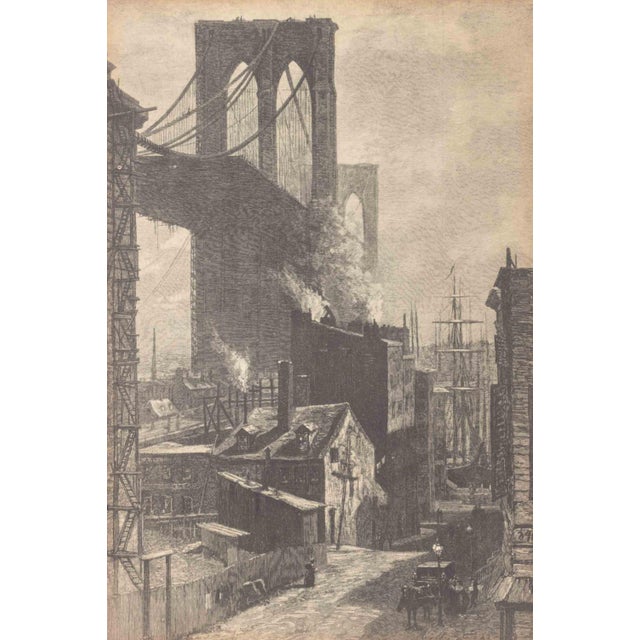 White Three Views of Brooklyn and New York Prints, 19th Century For Sale - Image 8 of 14
