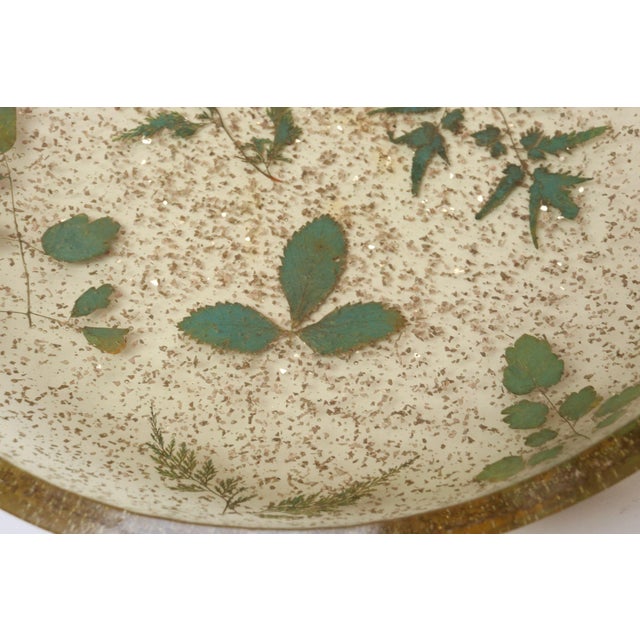 Vintage Botanical Motif Resin / Acrylic Salad Bowl and Servers / Tongs Set by Bilmar - 3 pcs For Sale - Image 18 of 18