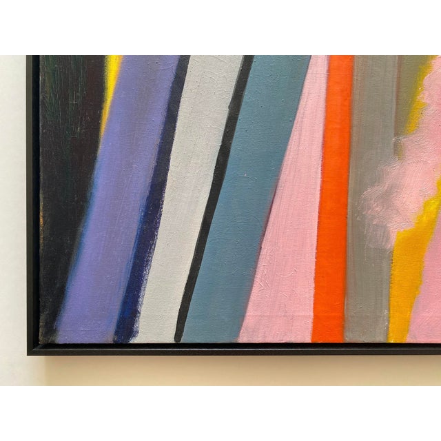 Adele Mailer Vintage 1985 Abstract Expressionist Original Signed One of a Kind Framed Large Modernist Oil Painting For Sale - Image 9 of 18