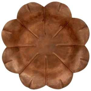 Marie Zimmermann Arts & Crafts Copper Flower Dish
