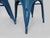 Metal Vintage Tolix Chairs in Blue Metal by Xavier Pauchard, 1970s, Set of 2 For Sale - Image 7 of 10