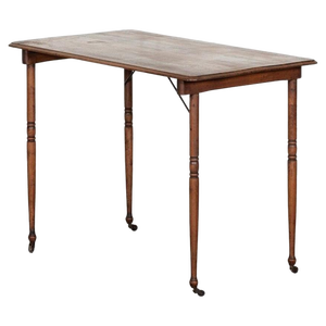 American Oak Folding Work Table