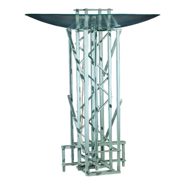 Vintage Constructivist Lamp, 1970s For Sale