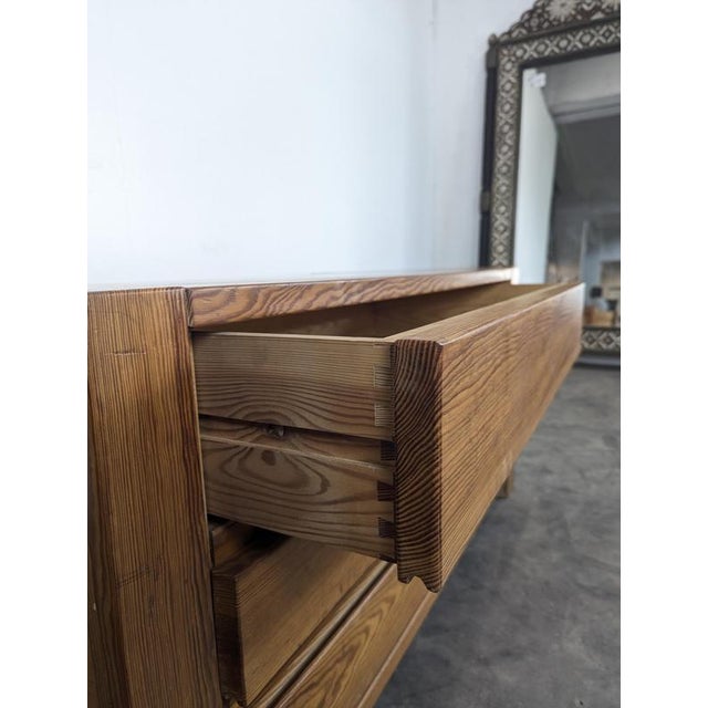 1970s Wood Chest of 3 Drawers in the Style of Maison Regain, 1970s For Sale - Image 5 of 7