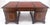 Traditional Large Double Pedestal Embossed Leather Top Mahogany Partners Desk MINT For Sale - Image 3 of 14