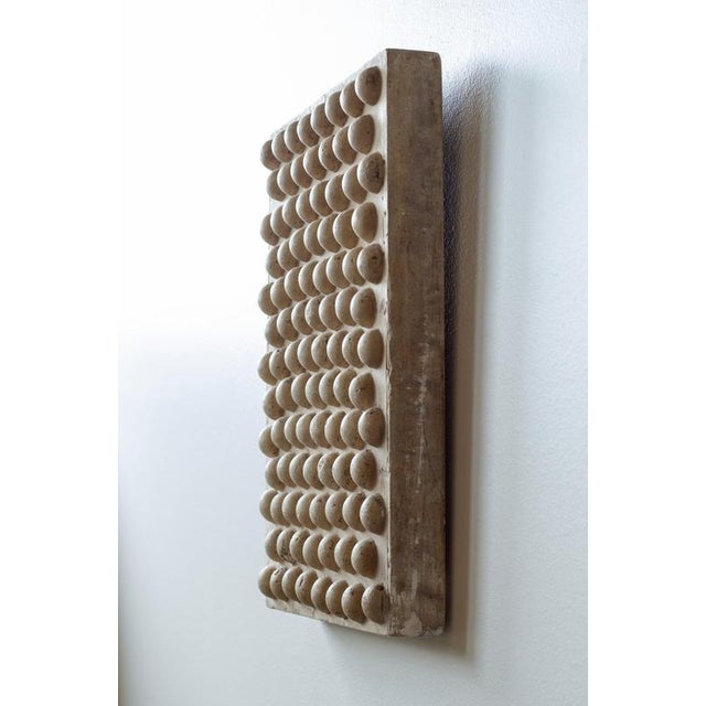 Early 20th Century Geometric Plaster Wall Plaque, Sweden, 1900s For Sale - Image 5 of 10