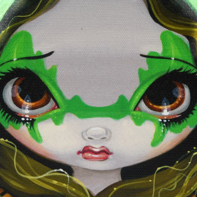 This Faces of Faery #30 Limited-Edition Print by Jasmine Becket-Griffith features a wide-eyed fairy figure with large,...