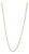 Tube Chain Necklace 18k Yellow Gold 16" 1.2mm For Sale