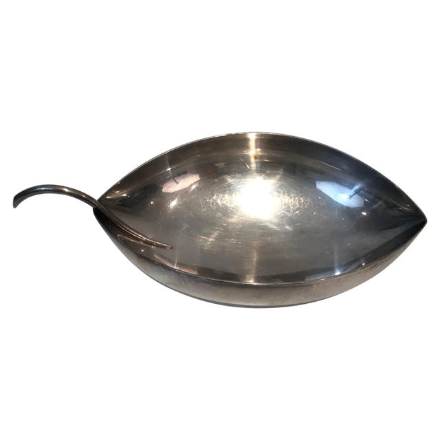 Christofle, Gallia, Silver Plated Leaf Vide-Poche, French, Circa 1930 For Sale - Image 13 of 13