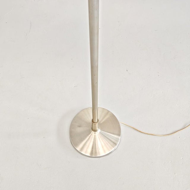 Vintage Floor Lamp in Metal and White Glass, 1960s For Sale - Image 15 of 18