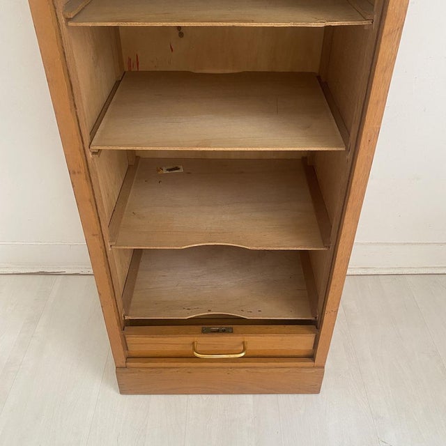 Notarys Cabinet with Roll-Top Door, 1960s For Sale - Image 10 of 13