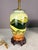1960s Hand Painted Village Scene Table Lamp For Sale - Image 9 of 14