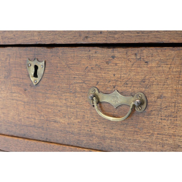 Wood Antique Two-Drawer Chest, 1800 For Sale - Image 7 of 10
