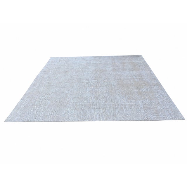 Rh Lasya Silk & Wool Rug – 12' × 15' Sand | Hand-Knotted Silk & Wool For Sale - Image 13 of 18