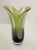 Murano-Style Art Glass Vases – Purple & Chartreuse Green - Pair For Sale - Image 4 of 12
