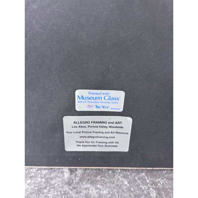 Circa 1968 Man Ray “Due Figure” Custom Framed Lithograph + Signed For Sale - Image 11 of 12