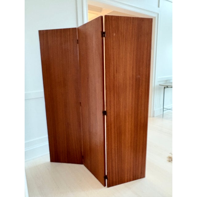 1970s Marquetry Wood Room Divider Screen, Jean Michel Frank For Sale - Image 9 of 9