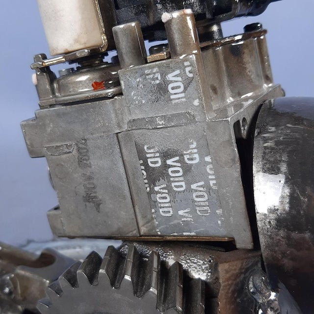 Cannon Sculpture in Iron Steel & Plastic by Simon Saronni For Sale - Image 11 of 18