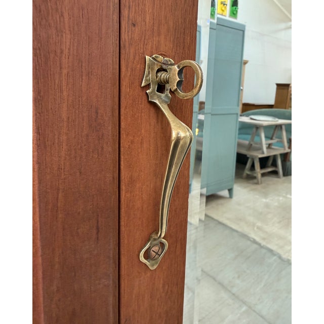 Tan Large Art Nouveau Bonnetière in Mahogany, 1890s For Sale - Image 8 of 14