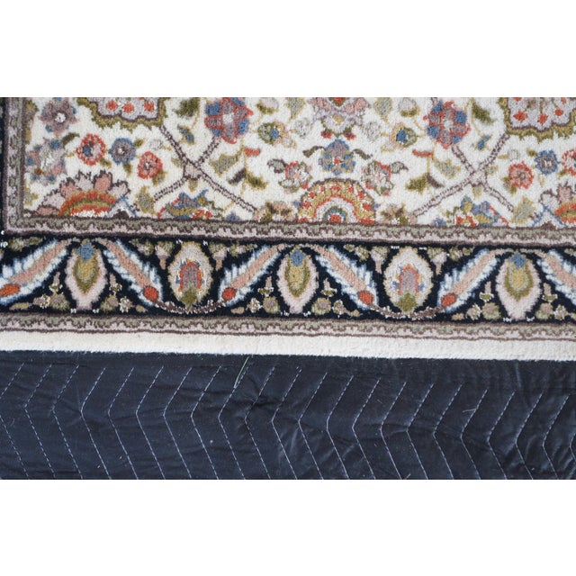 Vintage Wool Geometric Floral Palmette Medallion Area Rug Runner 2.5' X 8' For Sale - Image 6 of 12