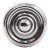 Vintage 1 In. Chrome Brass Concentric Cabinet Knob For Sale