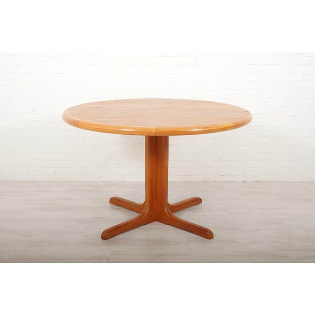 Brown Vintage Extendable Teak Dining Table, 1960s For Sale - Image 8 of 12