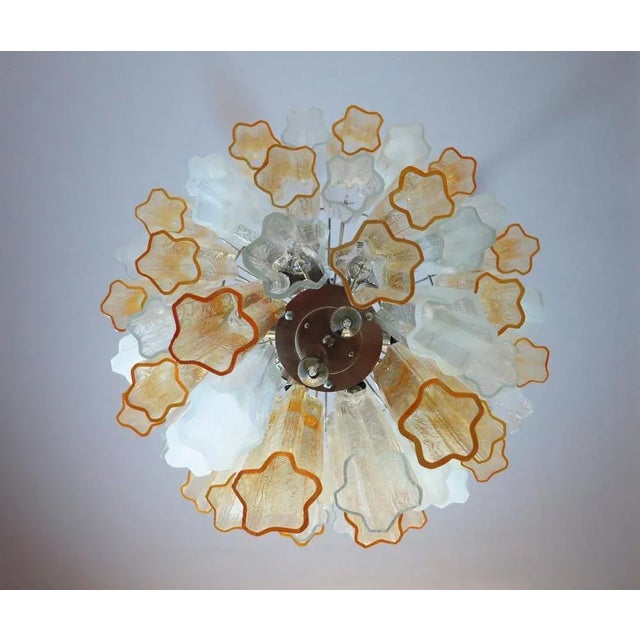 Murano Glass Tube Chandelier from Venini, 1980s For Sale - Image 6 of 13