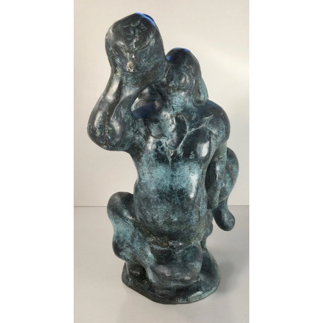 1960s Circa 1961 Bronze Sculpture “Triton and Nereid” by Dutch Artist Nic Jonk - For Sale - Image 5 of 13