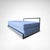 Eileen Gray Daybed in Black Metal and Kvadrat Wool Fabric by Eileen Gray for Classicon, 2010s For Sale - Image 4 of 13