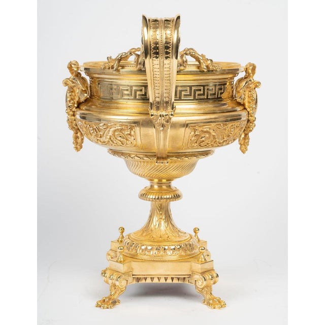 Metal Antique Gilt Bronze Bowl, 1890s For Sale - Image 7 of 9