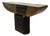 Rare Postmodern Mixed Media Sculptural Metal Console Table | Memphis Style | 60" Art Console For Sale