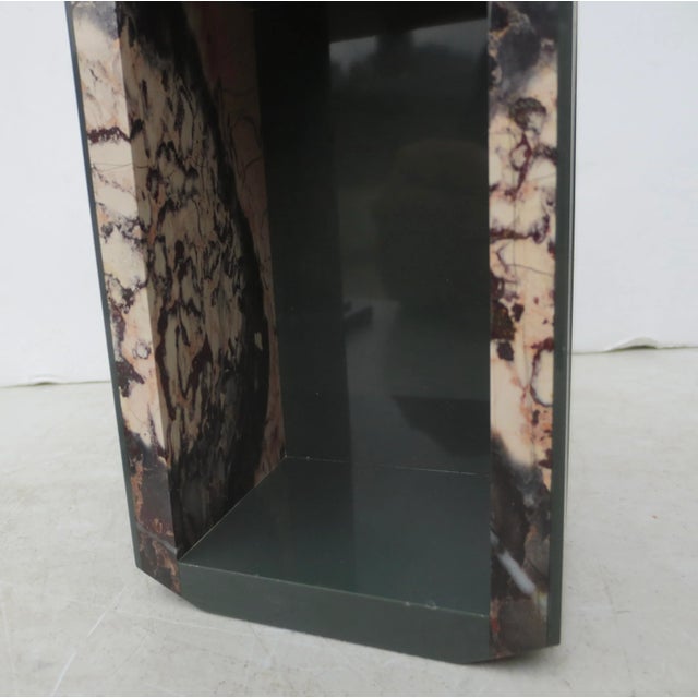 Italian Stone Box Marble and Green Stone Lapidary For Sale In New York - Image 6 of 10