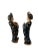 Tang Style Chinese Court Ladies in Blue Dress Ceramic Glazed Terracotta Figurines 24"h For Sale In Naples, FL - Image 6 of 8