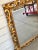 Florentine gold wooden mirror. Circa 1940s.