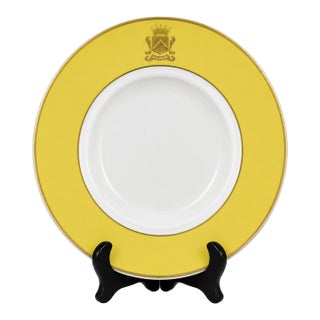 Vintage the Carlyle Hotel Nyc Yellow Soup Bowl New York City For Sale