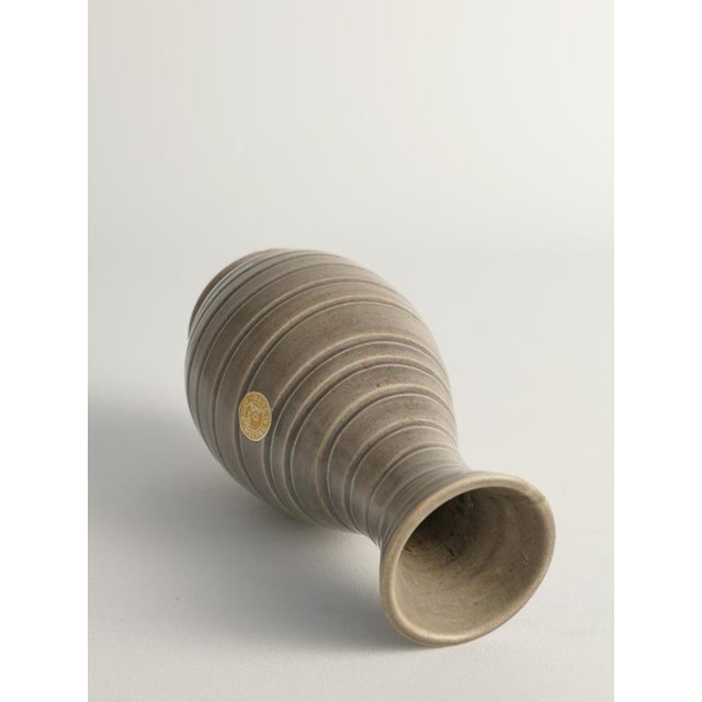 Scandinavian Modern Stoneware Vase by Ewald Dahlskog for Bo Fajans, 1940s For Sale - Image 16 of 17