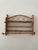 Vintage Scorched Bamboo Wall Shelf with Towel Rod This vintage scorched bamboo wall shelf brings a warm, tropical feel to...