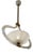 Vintage Italian Murano Glass Chandelier in Reticello Glass from Barovier & Toso, 1940s For Sale