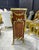 1990s Rococo Style Pedestal Column With Elegant White Marble Top For Sale - Image 5 of 13