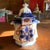 Antique Gaudy Welsh Crescent Pinwheel Flow Blue Covered Sugar Bowl, Circa 1840s For Sale - Image 12 of 12