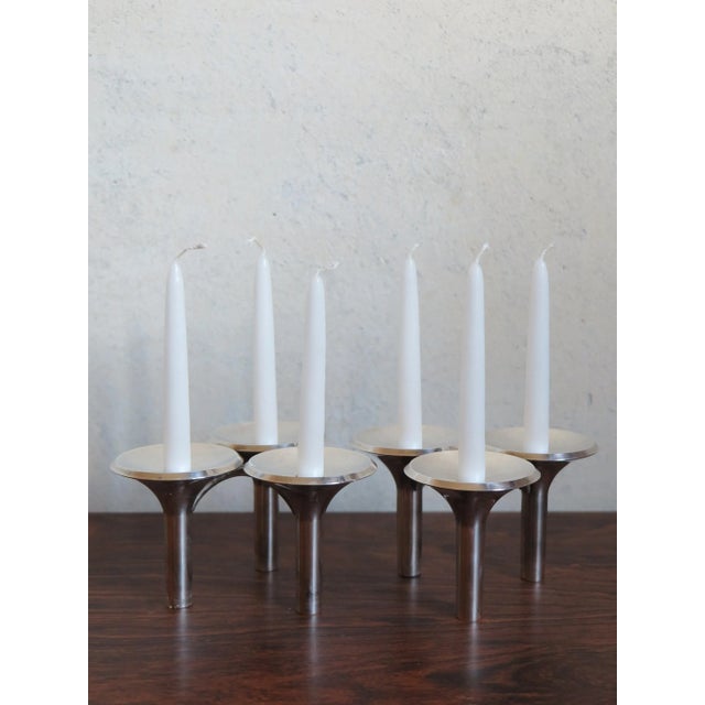 1960s Candleholders by Ceasar Stoffi & Fritz Nagel for BMF Nagel, 1960s, Set of 2 For Sale - Image 5 of 15