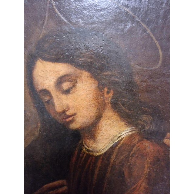 The Education of the Virgin or Saint Anne Teaching Mary to Read, Early 19th Century, Oil on Canvas For Sale - Image 5 of 10