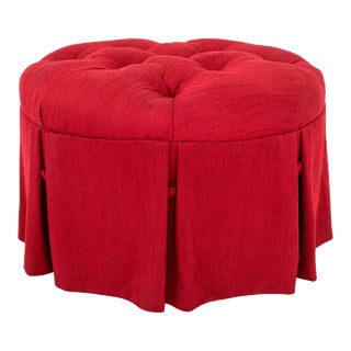 Upholstered 'Pouf' or Ottoman For Sale